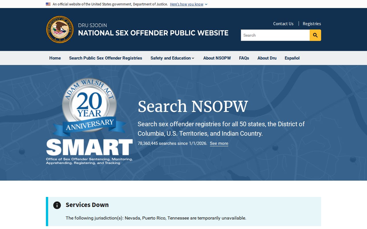 Elmore County sex offender check national NSOPW search